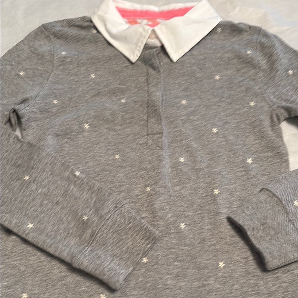 Shirt girls size 6-8Y cotton H&M long sleeves buttons